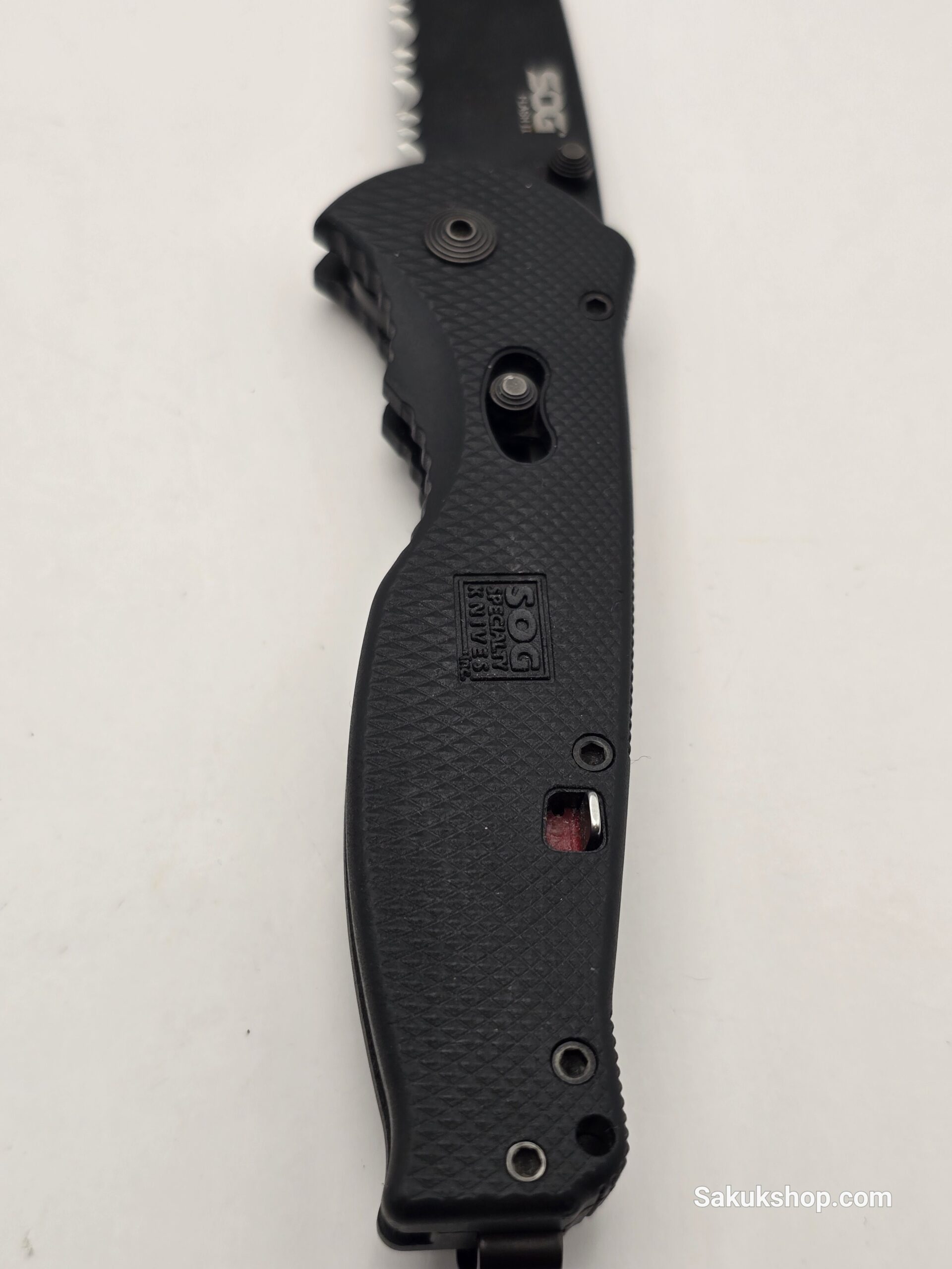 SOG Knives Flash II - Partially Serrated, Black TiNi - TFSA98-CP - Image 4