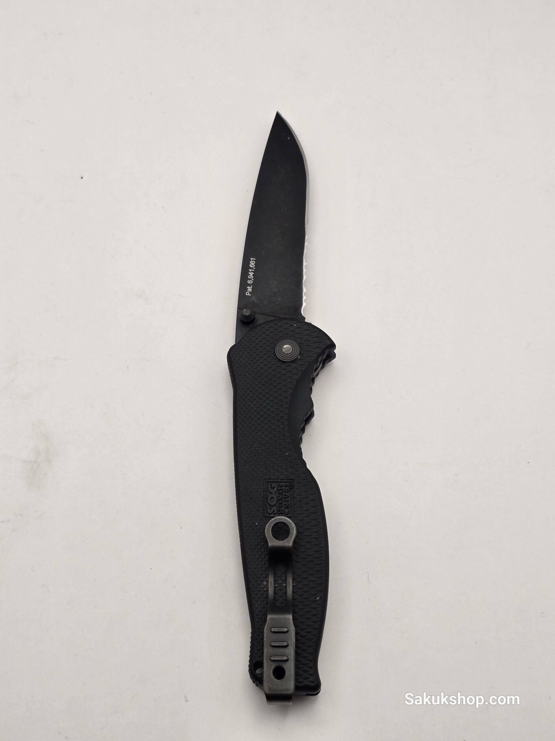SOG Knives Flash II - Partially Serrated, Black TiNi - TFSA98-CP - Image 6