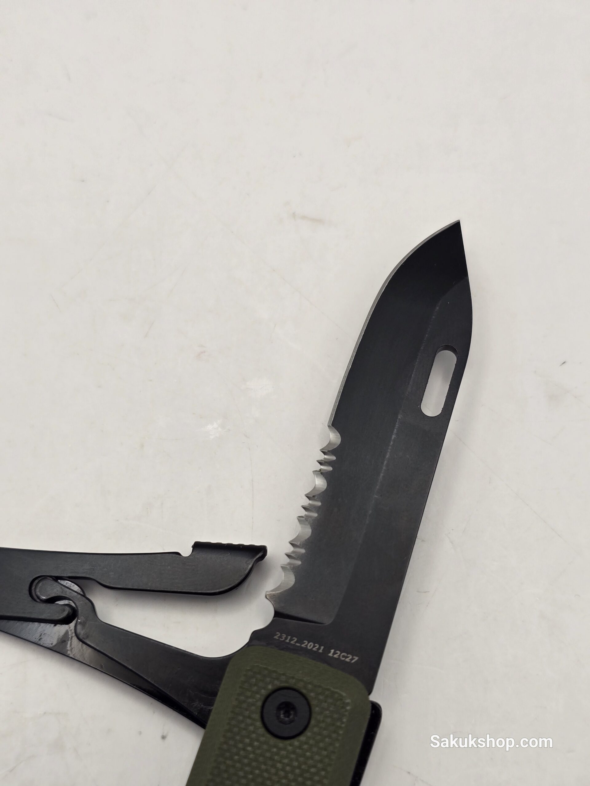 The James Brand Ellis Scissors, Black, OD Green, G10 - Image 5